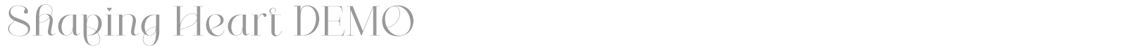 Shaping Heart font preview